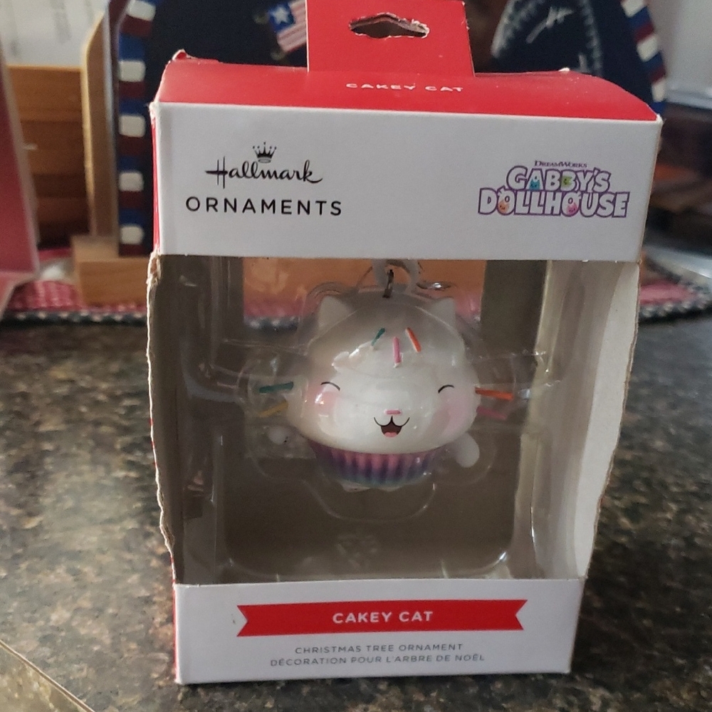 Hallmark Gabby's Dollhouse Cakey Cat Ornament